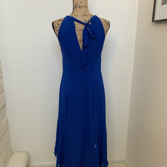 Vince Camuto Blue high low halter dress size 4 - Picture 3 of 5